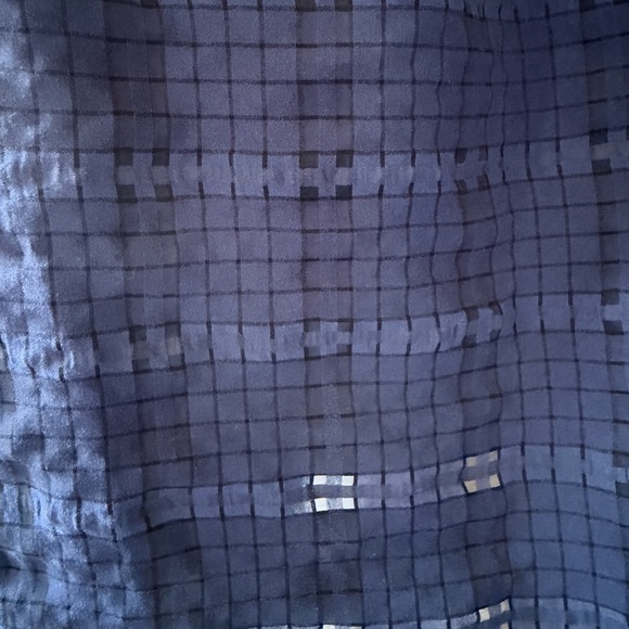 Moon River Navy Square-Neck Puff Sleeve Midi Dress - Picture 6 of 10